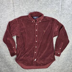 Ralph Lauren Men's Corduroy Shirt - Deep Red